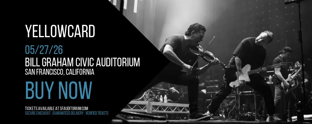 Yellowcard at Bill Graham Civic Auditorium